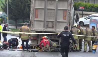 Büyükçekmece’de feci kaza: Kamyonun altında kalan genç 1 saatte çıkarıldı