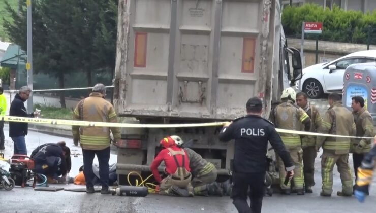 Büyükçekmece’de feci kaza: Kamyonun altında kalan genç 1 saatte çıkarıldı