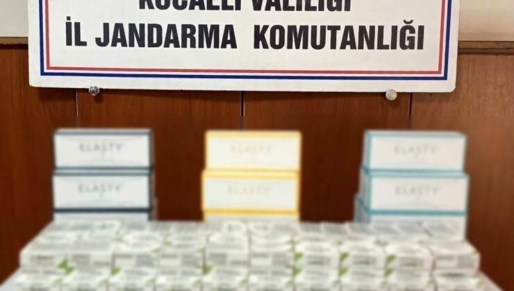 Gebze’de kaçak estetik malzemesi ve tıbbi ürün ele geçirildi