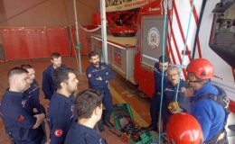İtfaiyecilere iple erişim teknikleri eğitimi verildi
