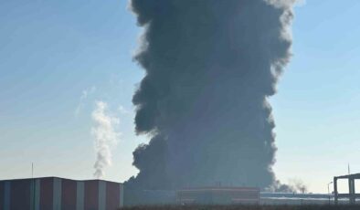 Kırklareli’nde oyuncak fabrikasındaki yangına müdahale sürüyor