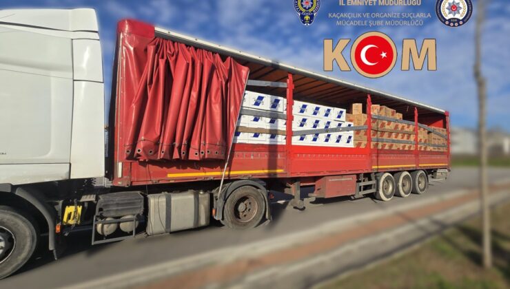 Kocaeli’de 9 milyon 780 bin sahte bandrollü boş makaron ele geçirildi