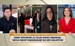 Necla Nazır, Ferdi Tayfur’un cenazesinde yaşanan gerilim hakkında konuştu