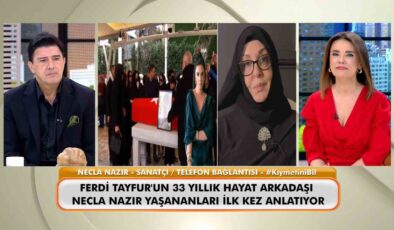 Necla Nazır, Ferdi Tayfur’un cenazesinde yaşanan gerilim hakkında konuştu