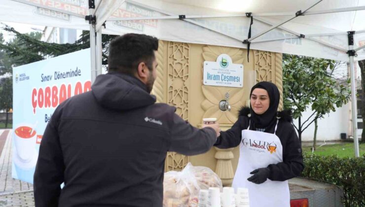 Öğrencilere sabah çorbası İnegöl Belediyesi’nden