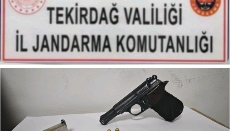 Tekirdağ’da jandarma ekiplerinden silah operasyonu