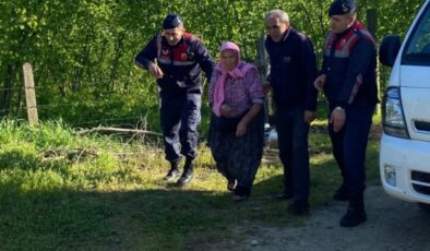 Dron ve arama köpekleri bölgeye sevk edildi: Yaşlı kadın saatler sonra yol kenarında bulundu