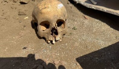 İnşaat işçilerinin bulduğu kafatası ekipleri harekete geçirdi