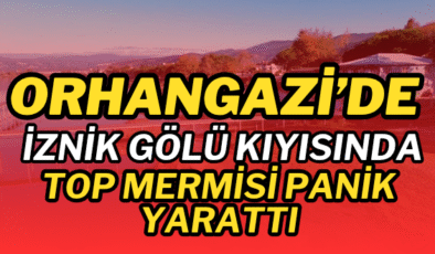Orhangazi’de İznik Gölü Kıyısında Top Mermisi Panik Yarattı