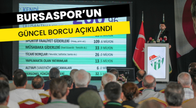 Bursaspor’un güncel borcu açıklandı