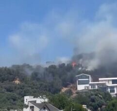 Mudanya Sahilinde Yangın Paniği: Denize Girenler Alevleri Görünce Korkuya Kapıldı