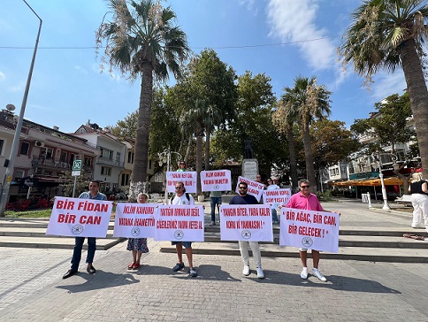 DOHADERN’den Anlamlı Tepki: Bursa Yanarken Seyredenlere Karşı Fidanlarla Cevap Verdiler