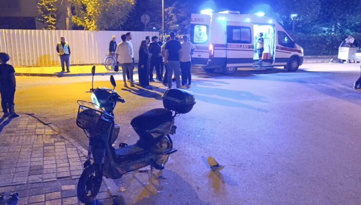 Bursa’da otomobille elektrikli bisiklet çarpıştı: 1 ağır yaralı