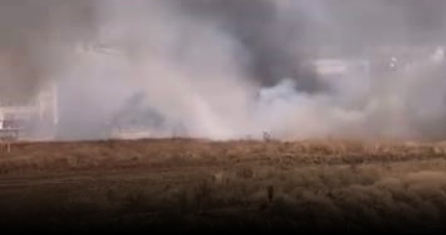 İnegöl’de anız yangını