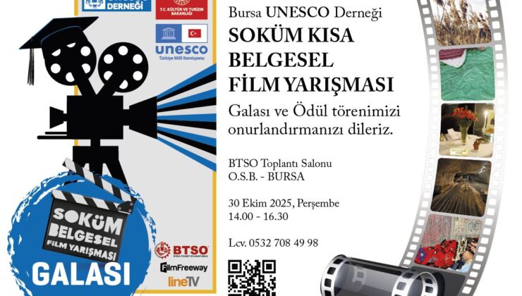 Bursa UNESCO Derneği Soküm Kısa Belgesel Film Yarışması Finali Düzenlendi
