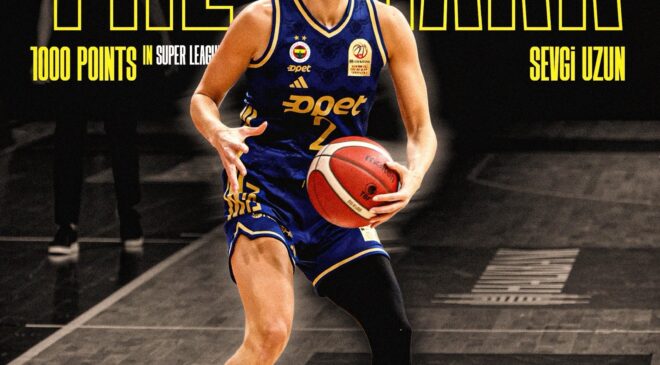 Fenerbahçeli Sevgi Uzun’dan, Kadınlar Basketbol Süper Ligi’nde 1000. sayı