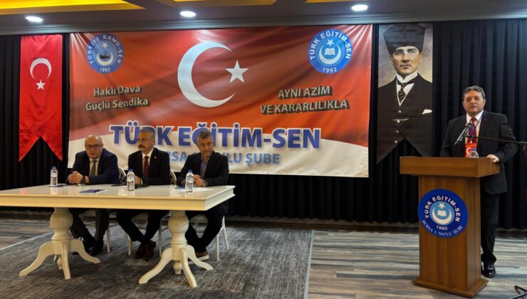 Türk Eğitim Sen Bursa’da Ömer Işıkoğlu Güven Tazeledi