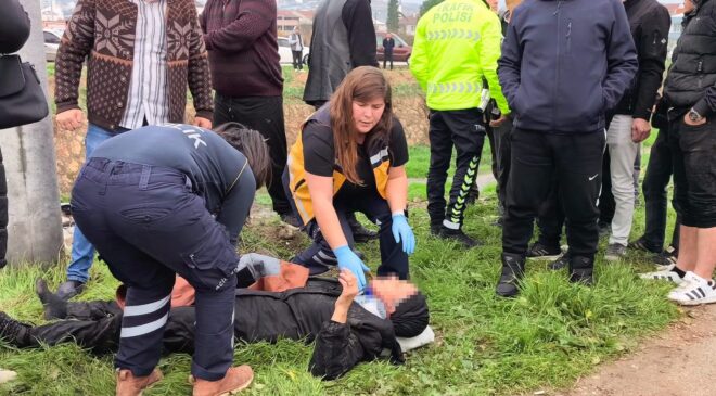 Bursa’da otomobil dere yatağına uçtu: 3 yaralı