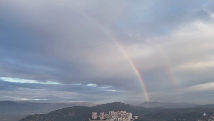 Kestel semalarında gökkuşağı oluştu