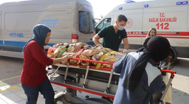 Sağlık ekipleri felaket senaryosuna hazırlandı