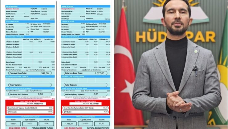 HÜDA PAR Bursa İl Başkanı Aras’tan Bursa’daki su zamlarına tepki