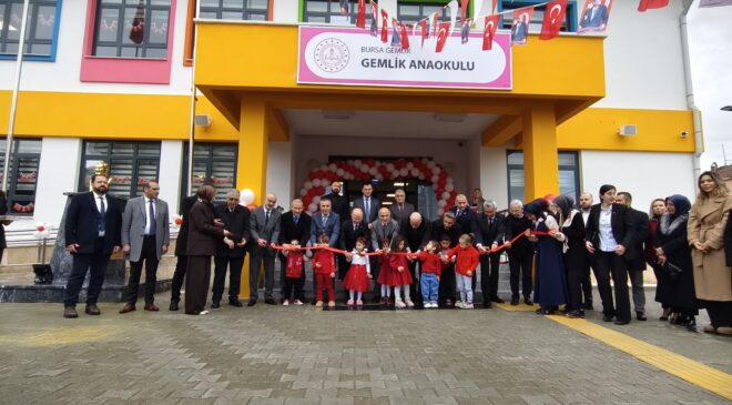 Gemlik Anaokulu Törenle Hizmete Açıldı