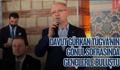 Davut Gürkan TÜGVA’nın Gönül Sofrasında Gençlerle Buluştu