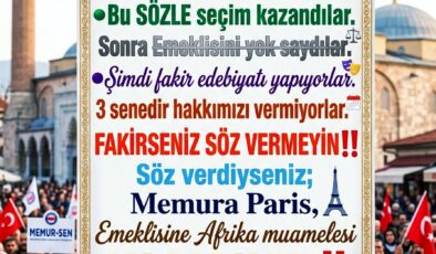 Memur Emeklisi Çöküşte