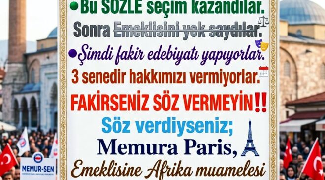 Memur Emeklisi Çöküşte