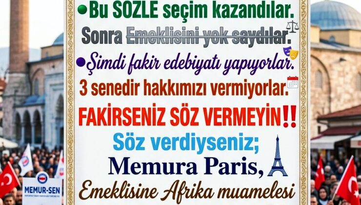 Memur Emeklisi Çöküşte