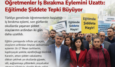 Öğretmenler İş Bırakma Eylemini Uzattı: Eğitimde Şiddete Tepki Büyüyor