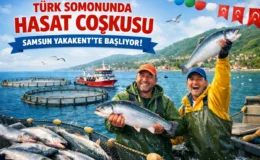 Türk Somonunda Tarihi Gün: Hasat Coşkusu Samsun Yakakent’te Başlıyor