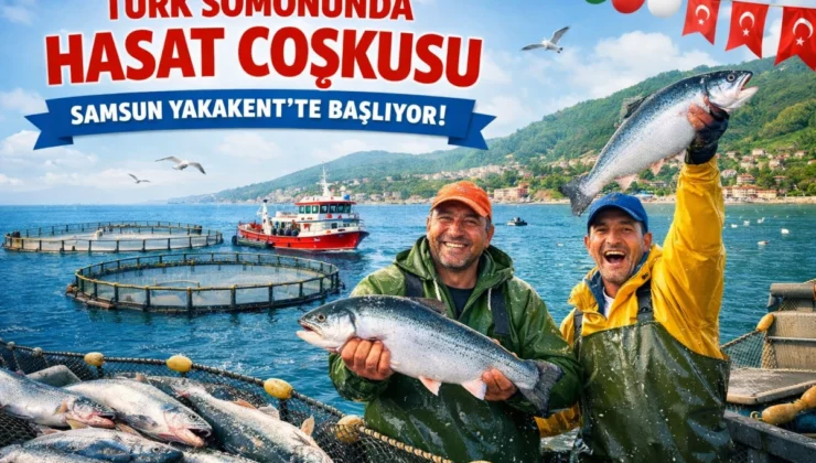 Türk Somonunda Tarihi Gün: Hasat Coşkusu Samsun Yakakent’te Başlıyor