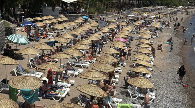 Bodrum’da bayram tatili yoğunluğu