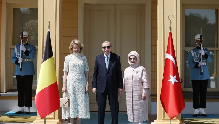 Erdoğan, Belçika Kraliçesi Mathilde’i kabul etti