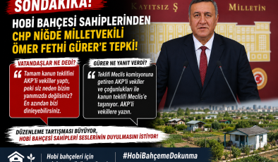 Hobi Bahçesi Sahiplerinden CHP’li Ömer Fethi Gürer’e Tepki
