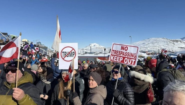 Nuuk’ta ABD Konsolosluğu Açılışında Geniş Katılımlı Protesto