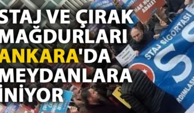 Staj ve Çıraklık Sigortası Mağdurları Ankara’ya Yürüyor