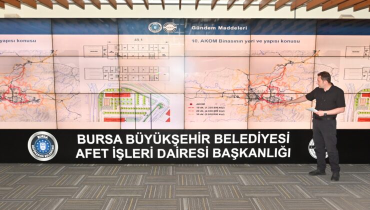 Bursa’nın afet planı AKOM’da masaya yatırıldı