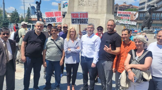Ankara’da Yapı Kayıt ve Hobi Bahçeleri Mağdurlarından Basın Açıklaması: “Yapı Kayıt Meclise”