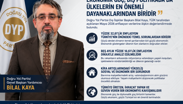 Doğru Yol Partisi Genel Başkan Yardımcısı Bilal Kaya: “Ekonomik Güç, Dış Politikada da Ülkelerin En Önemli Dayanaklarından Biridir”