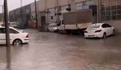 İnegöl’de Sağanak ve Dolu Etkisi