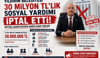 “Sosyal Belediyecilik Masalı Çöktü, Yıldırım’da Vatandaşın Hakkı Gasp Edildi”