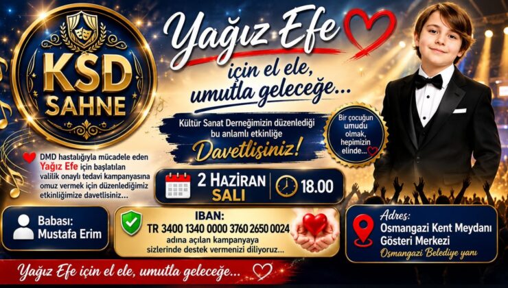 Kültür Sanat Derneğinin Etkinliği Yağız Efe’ye