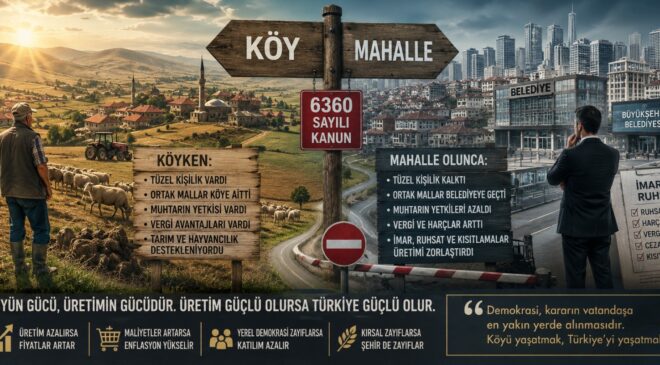 “Köyler Mahalle Oldu; Peki Üreten Türkiye Ne Kazandı?”