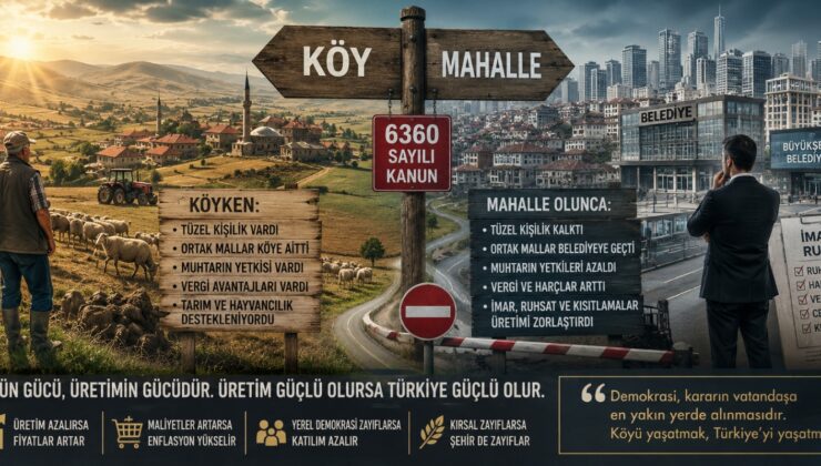 “Köyler Mahalle Oldu; Peki Üreten Türkiye Ne Kazandı?”