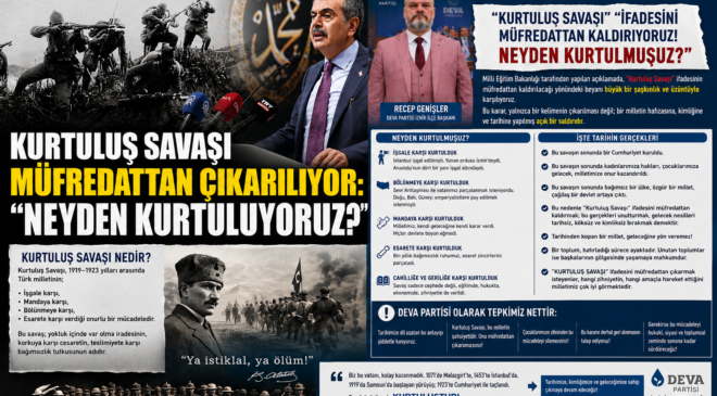Kurtuluş Savaşı’nı Müfredattan Silemezsiniz