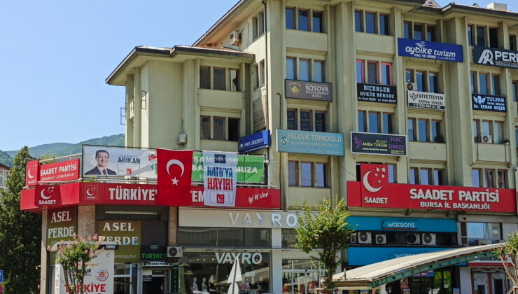 Bursa’da Saadet Partisi’nden NATO Protestosu