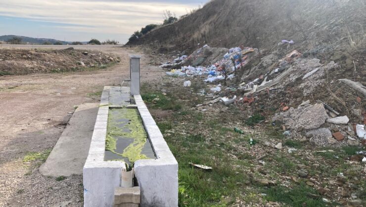 Karacabey-Yeniköy yolunda moloz tepkisi