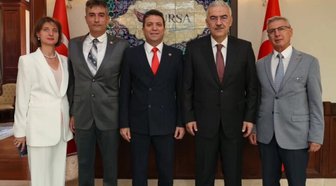 TEMAD Bursa Şubesi Yönetiminden Bursa Valisi Erol Ayyıldız’a Ziyaret